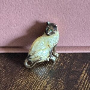 Vintage Siamese Cat Brooch